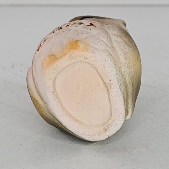 Vintage Owl Toothpick Holder Miniature Ceramic Figurine - Picture 7 of 9